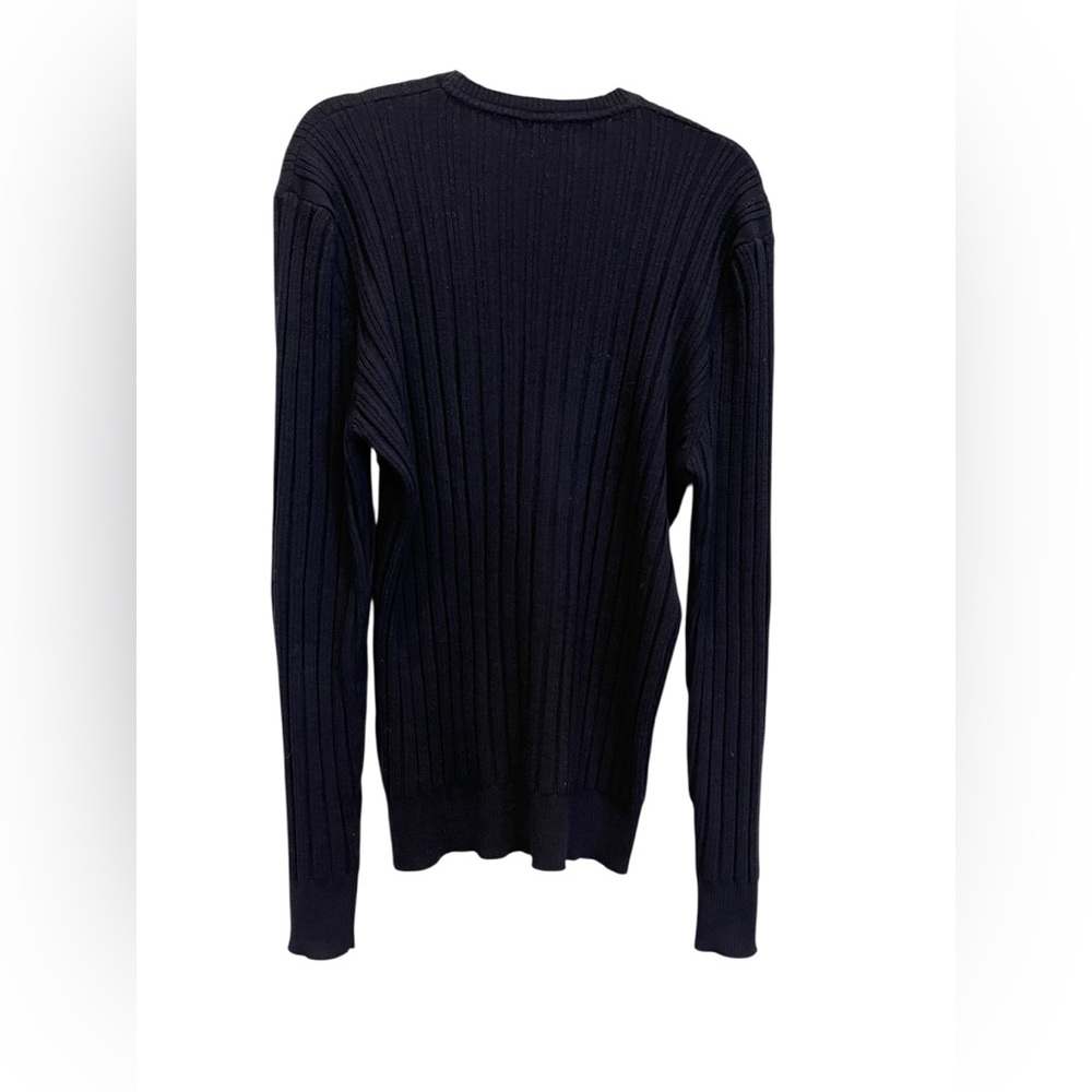 Burberry London navy wool ribbed sweater Size:L - Picture 3 of 13